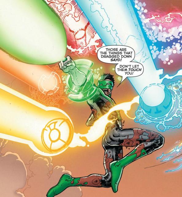 Kyle Rayner Green Lantern channels so many emotions